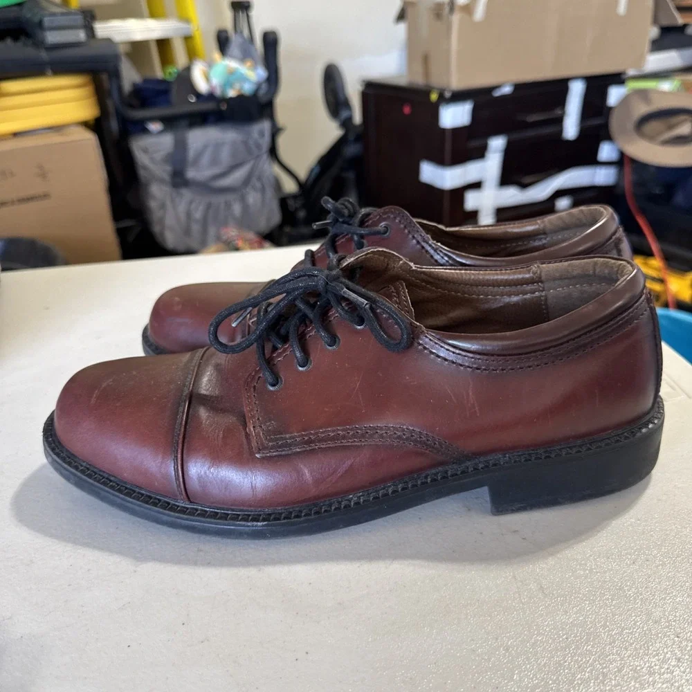 Dockers Mens 90-2219 Brown Dress Shoes Size 11M